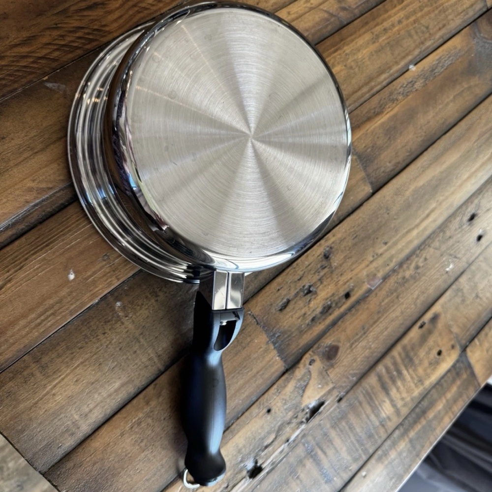 Cutco Stainless Steel Saucepan with Black Handle - Picture 3 of 5